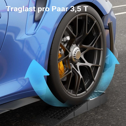 Kép 6/8 - 1 pár extra lapos műanyag rámpa autóhoz, szintezéshez, lejáróhoz