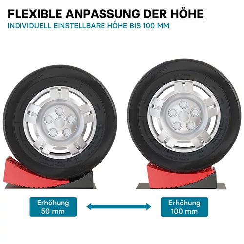 Kép 8/8 - 1 pár rámpa autóhoz, szintezéshez, lejáróhoz, 10 cm