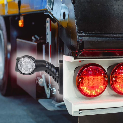 Kép 3/8 - 1 pár Wiltec szélességjelző, LED, 3 oldalra világító  kör kivitel, 127 mm