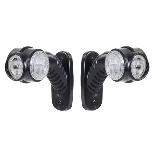 1 pár Wiltec szélességjelző, LED, 3 oldalra világító  kör kivitel, 127 mm