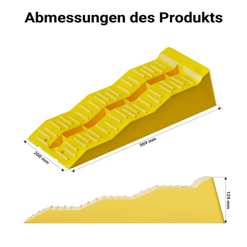 Kép 6/8 - 1 pár műanyag rámpa autóhoz, szintezéshez, lejáróhoz