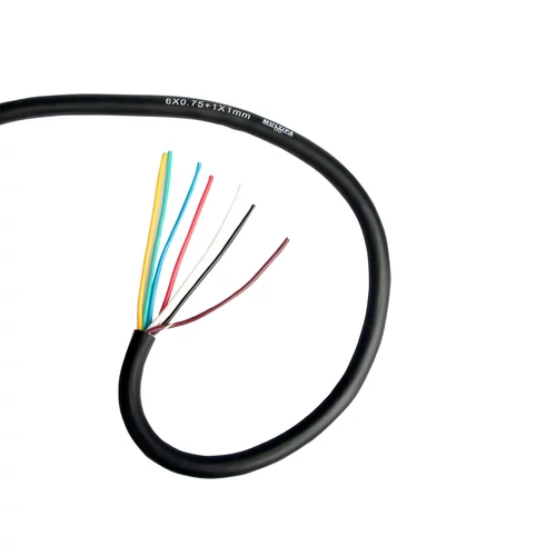 Kábel, 7 eres, 6x0,75+1x1 mm2