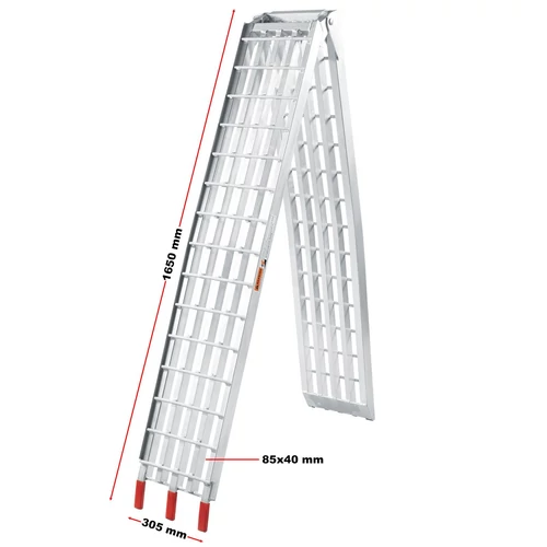 Kép 2/2 - Wiltec alumínium rámpa, összehajtható, 310 cm, 540 kg teherbírás