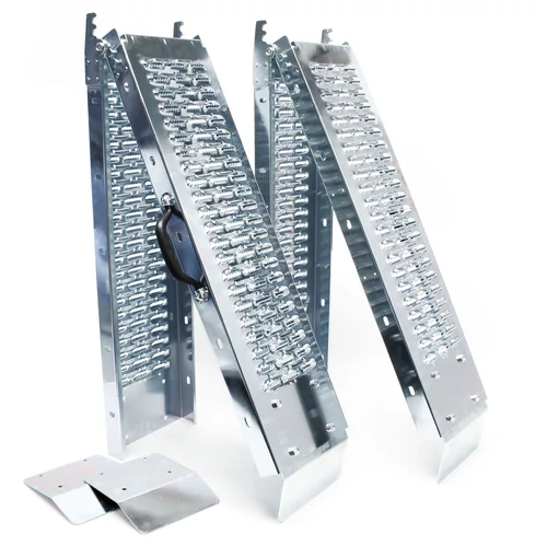 1 pár összehajtható horganyzott rámpa 160 cm 400 kg teherbírás