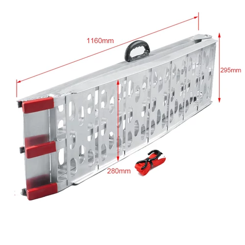 Kép 4/4 - Wiltec alumínium rámpa, összehajtható, 226 cm, 340 kg teherbírás