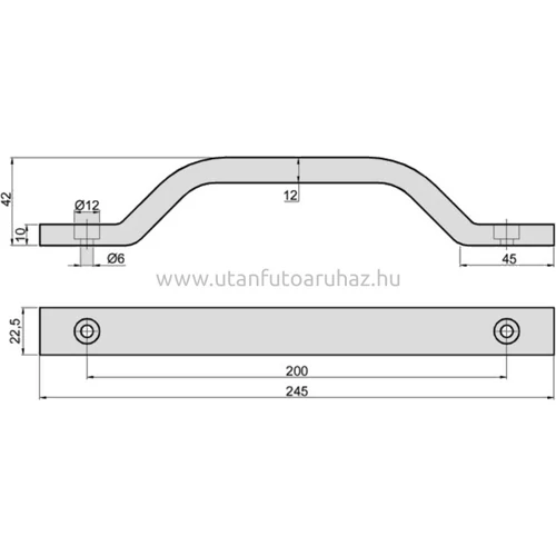 Kép 2/2 - Kapaszkodó 245x22 mm