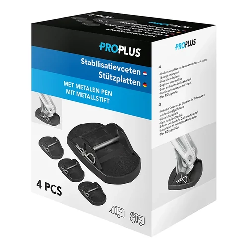 Kép 6/6 - Stabilizáló alátét fém rögzítőcsappal 4 darabos készlet