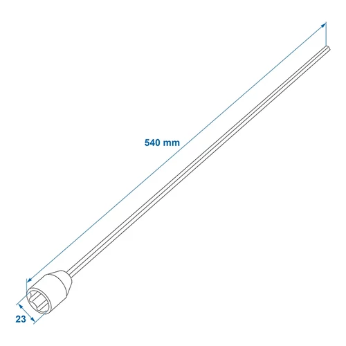 Kép 7/7 - Saroktámasz hosszabbító adapter 540 mm 23 mm-es kivitelben