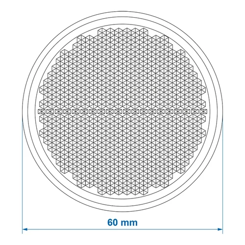 Kép 7/7 - Öntapadós 60 mm-es fehér prizma 2 db