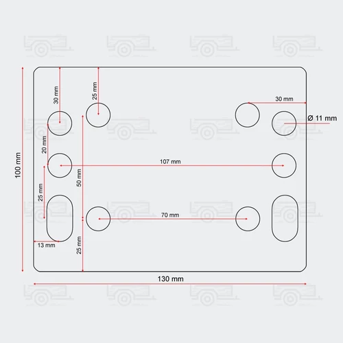 Kép 3/8 - ProPlus orrkerék 200x60 mm-es, automata felhajtható kerékkel - 400 kg