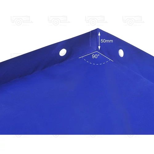 Kép 2/5 - Utánfutó ponyva gumikötéllel -  2575x1345x50 mm