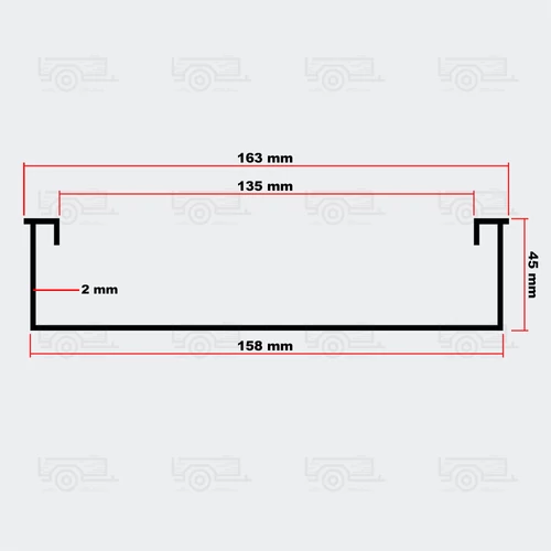 Kép 2/2 - Aluminium rámpa 193 cm 180 kg teherbírás