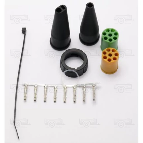 Aspöck bajonet csatlakozó, 8 PIN - szerelhető