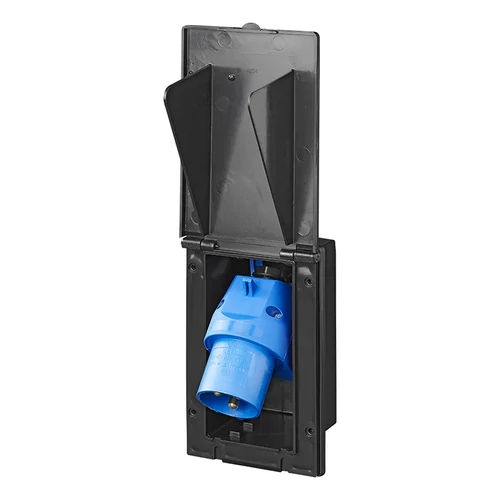 CEE, beépíthető dugó, téglalap alakú, fekete