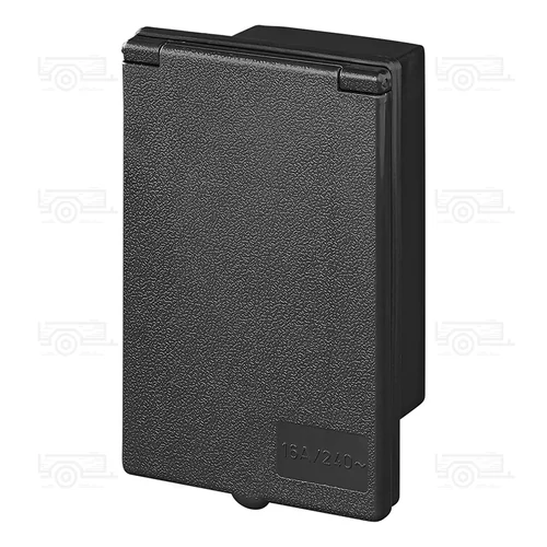 Kép 3/6 - CEE, beépíthető dugó, téglalap alakú, fekete