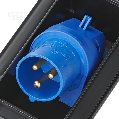 Kép 5/6 - CEE, beépíthető dugó, téglalap alakú, fekete