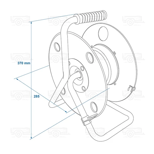 Kép 5/5 - Kábeldob, üres