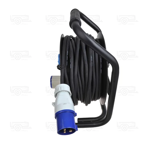 Kép 2/5 - CEE, H07RN-F, kábeldob 25 m, 3x1,5 mm² (2x Schuko + 1x CEE)