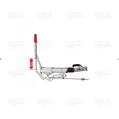 Kép 3/4 - AL-KO ráfutófék egység AE3000 kg, Ø 160/200 mm fékdobbal szerelt utánfutókhoz, orrkeréktartóval