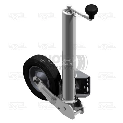 Knott orrkerék 200x60 mm-es, automata felhajtható kerékkel - 250 kg
