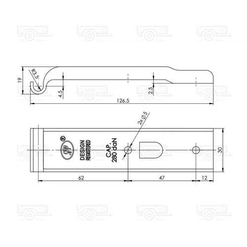 Kép 4/4 - SPP Z01 ajtózár szett, ellendarabbal