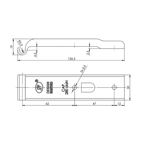Kép 4/4 - SPP Z01 ajtózár szett, ellendarabbal