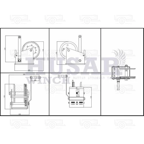 Kép 2/2 - Husar BST R 1200 lbs szalagos kézi csörlő