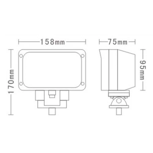 Kép 3/3 - Munkalámpa L0089 15x LED