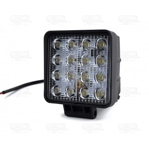 Kép 2/4 - TruckLED munkalámpa, terítő fénnyel szögletes, 43 watt, 12/24 V