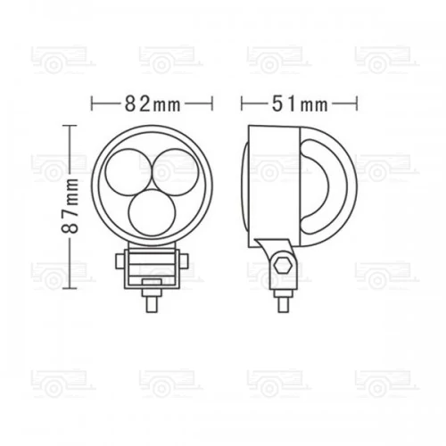 Kép 3/4 - Munkalámpa L0094 3x LED