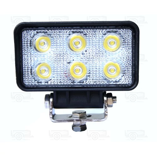 TruckLED munkalámpa, terítő fénnyel szögletes, 14 watt, 12/24 V