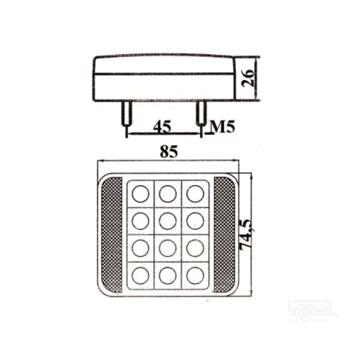 Kép 2/2 - Dobmar MD-35 ködlámpa LED -hátsó