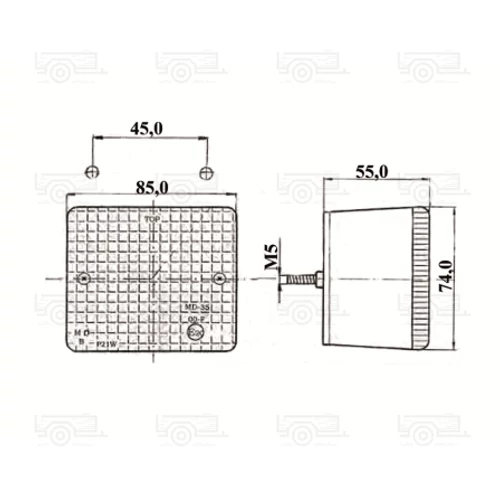 Kép 2/2 - Ködlám. hátsó MD-35