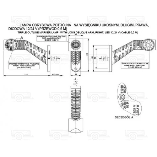 Kép 4/4 - LED szélesség jelző L4503 bal