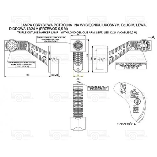 Kép 4/4 - LED szélesség jelző L4504 jobb