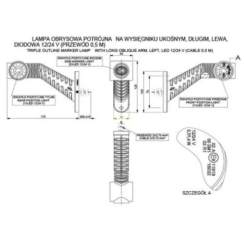Kép 4/4 - LED szélesség jelző L4504 jobb