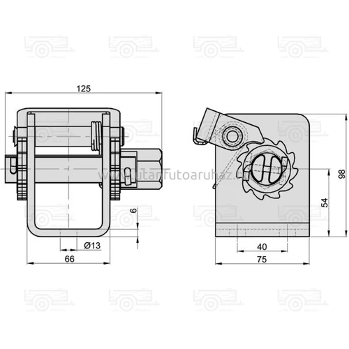 Kép 2/2 - Spanifer csörlő 50mm 5T