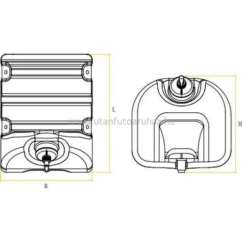 Kép 2/2 - Víztartály 30L szappanadagolóval