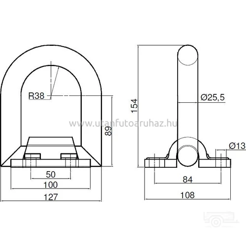 Kép 2/2 - Rögzítő fül 12T