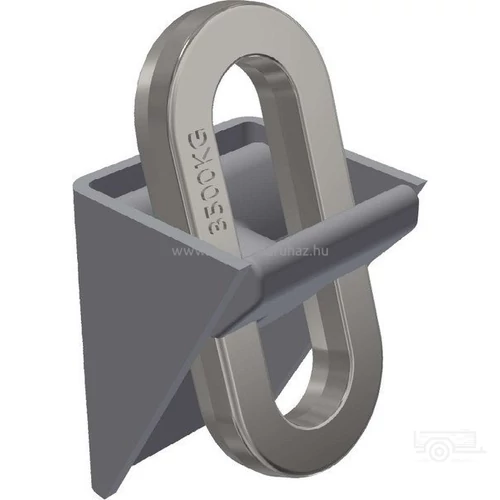 Rögzítő fül tokkal 65x64 mm