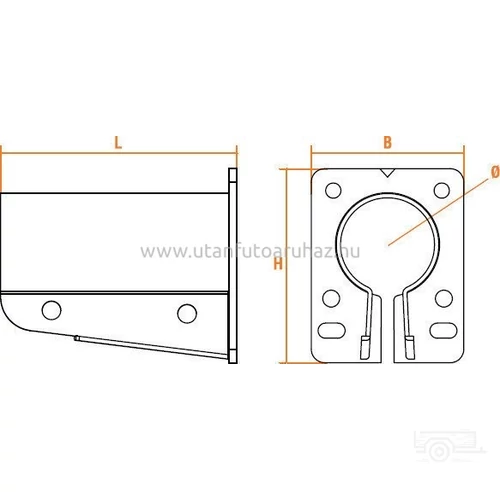 Kép 2/2 - Rögzíthető cső foglalat 42