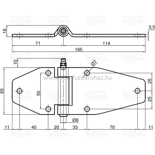 Kép 2/2 - Inox furatos lapzsanér