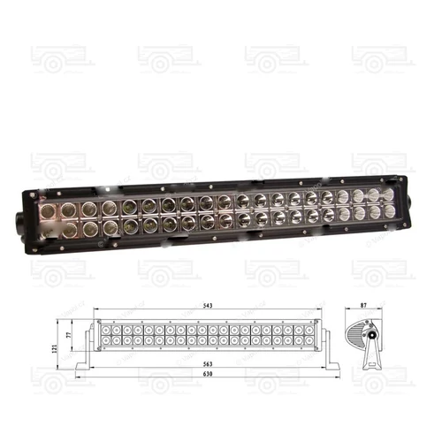 LED-es lámpa, fényhíd, 120W, 40LED, 630mm "e9" jeles