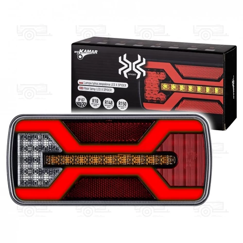 X-SPIDER hátsó lámpa, jobb, tolató,rendszám v., bajonet, L2431