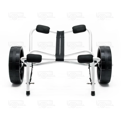 Kép 4/7 - Alumínium összecsukható szállítókocsi 68 kg, PU kerekekkel