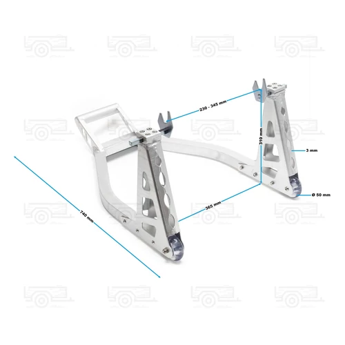 Kép 5/5 - Alumínium hátsó motorkerékpár-állvány