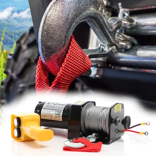 Kép 2/10 - XPOtool 2000 elektromos csörlő, 12,5m drótkötéllel