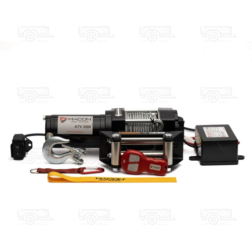 Kép 5/10 - Macon ATV 3500W elektromos csörlő, 13m drótkötéllel