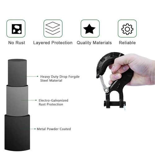 Kép 3/5 - Macon csörlő horog, 8000-14000 LBS