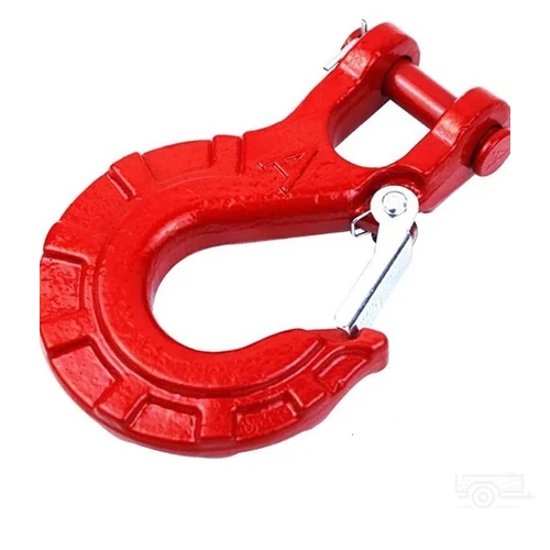 Csörlő horog piros